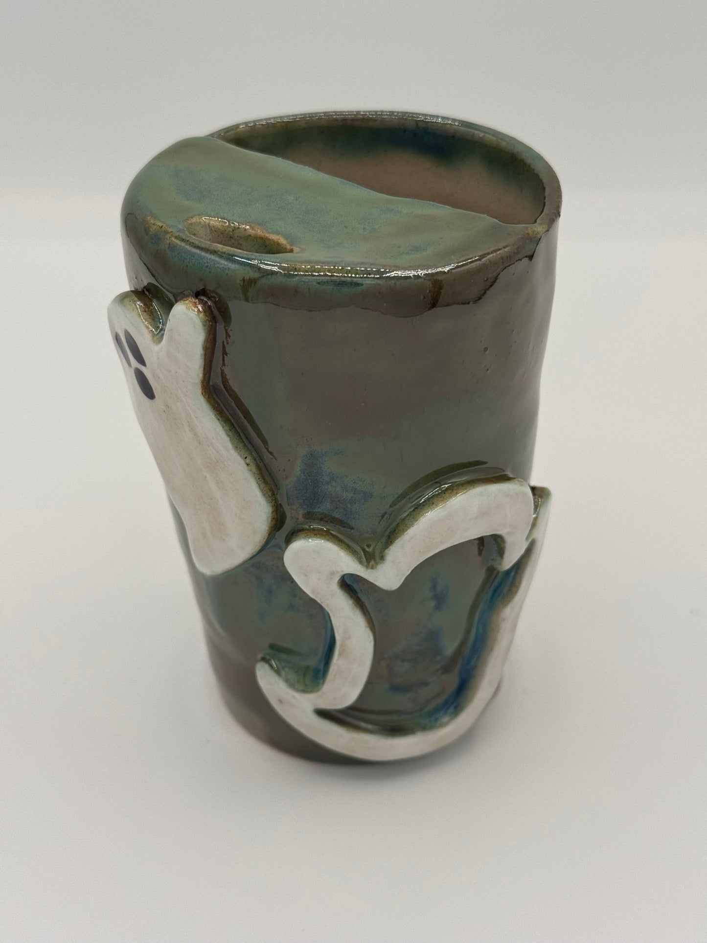 Handmade Ceramic Tumbler – Ghosts