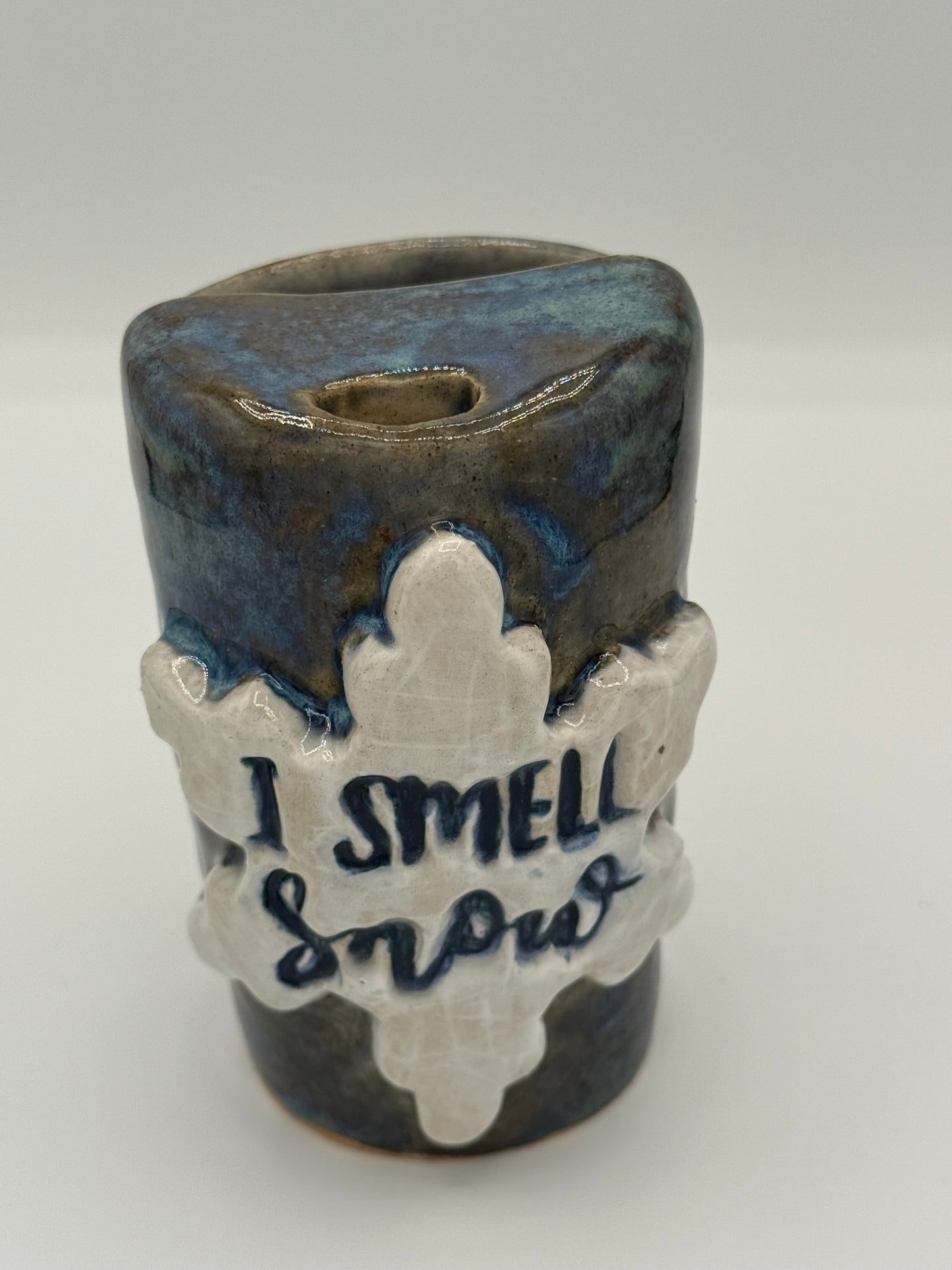 Handmade Ceramic Tumbler – I Smell Snow