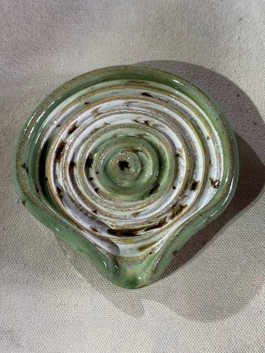 Spoon Rest - Green & White