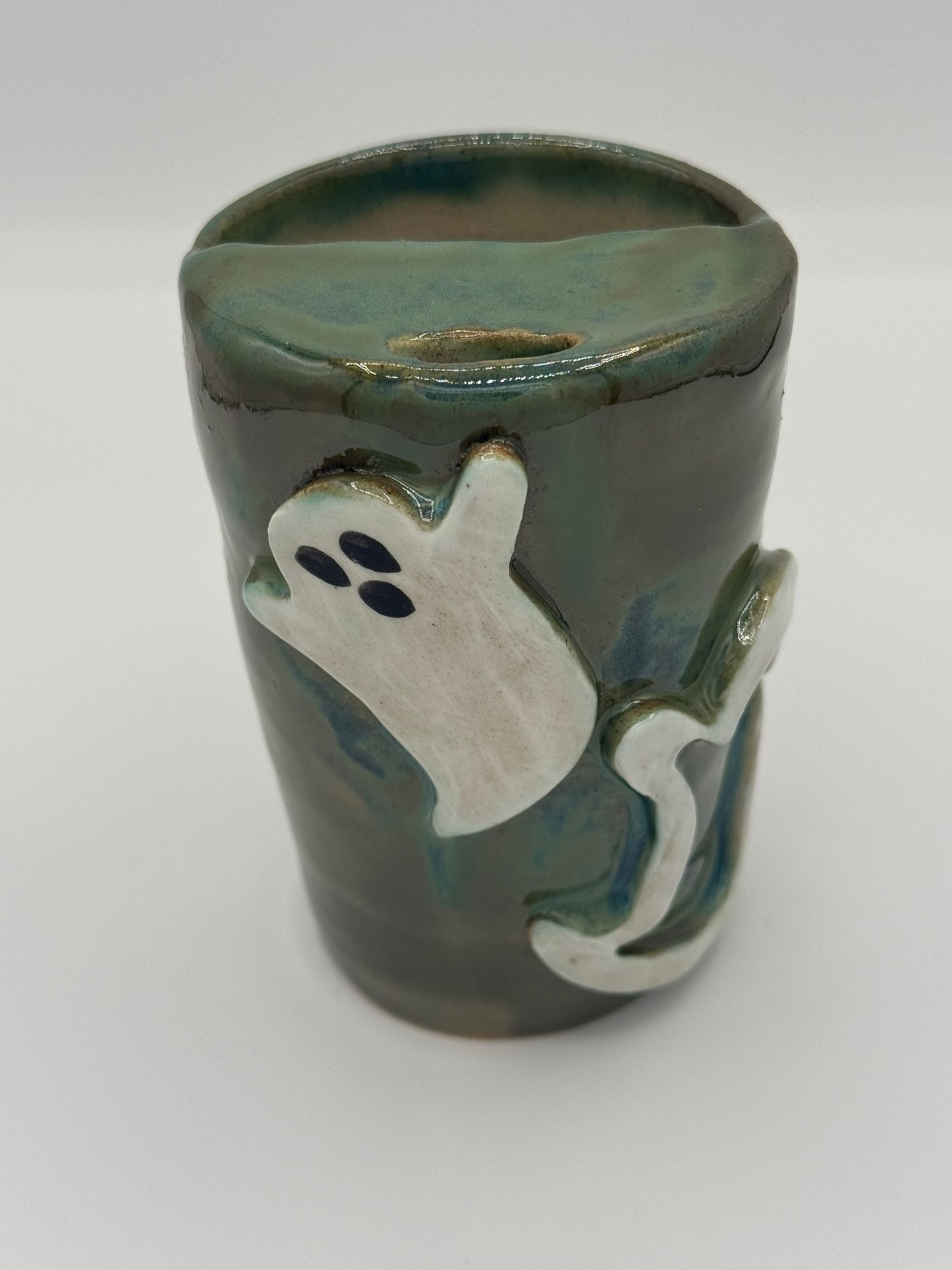 Handmade Ceramic Tumbler – Ghosts