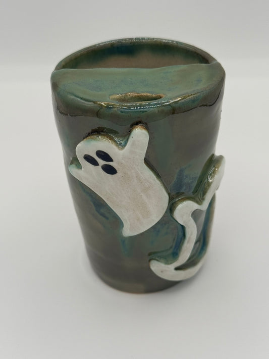 Handmade Ceramic Tumbler – Ghosts