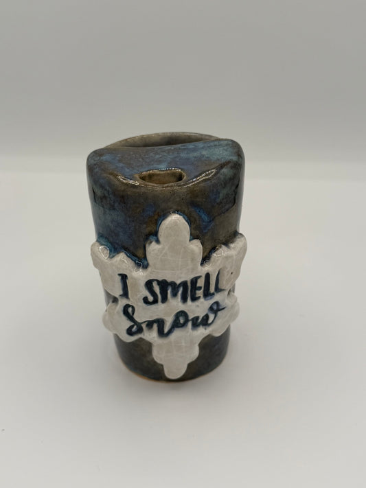 Handmade Ceramic Tumbler – I Smell Snow