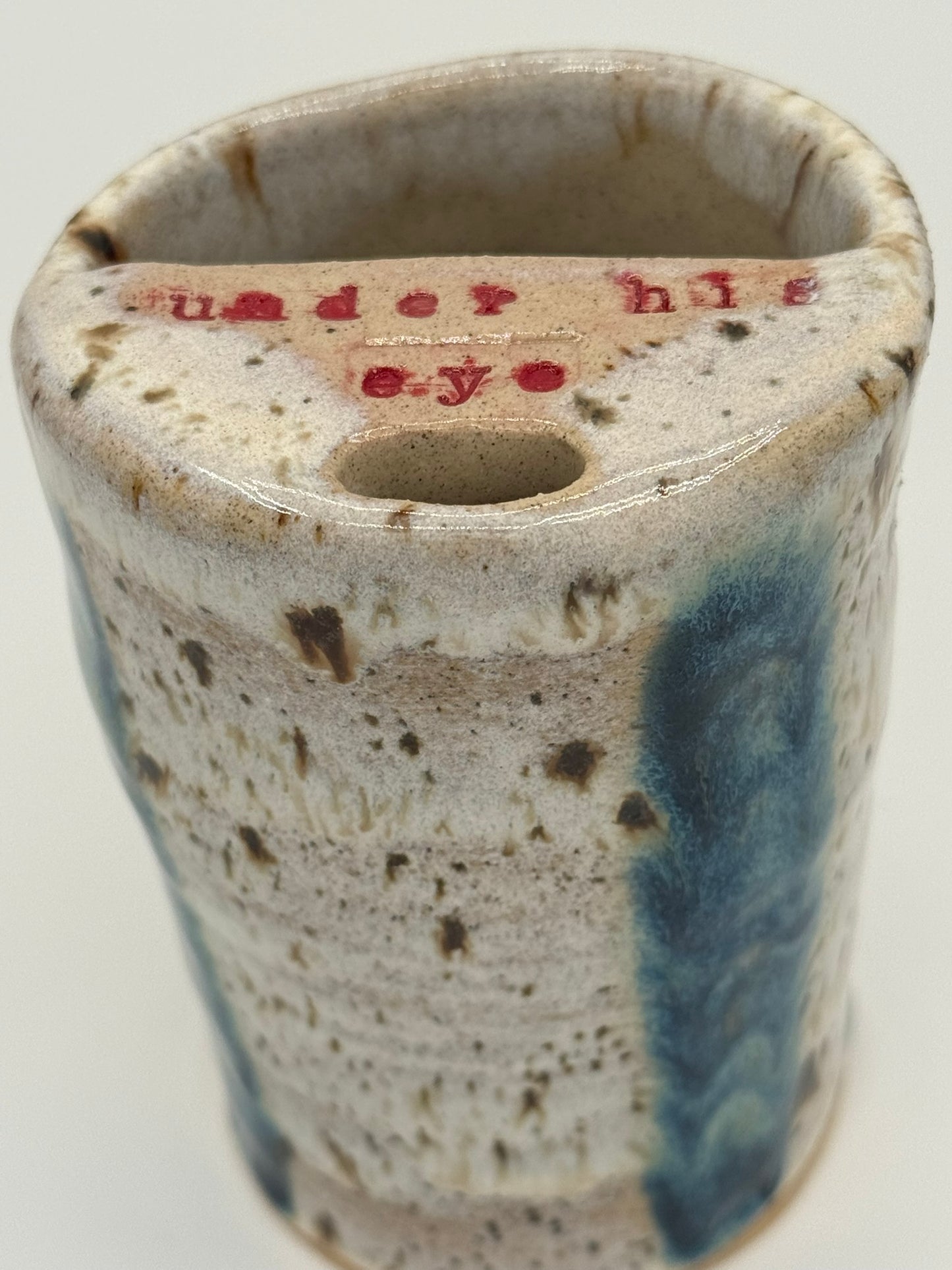 Handmade Ceramic Tumbler – Under His Eye