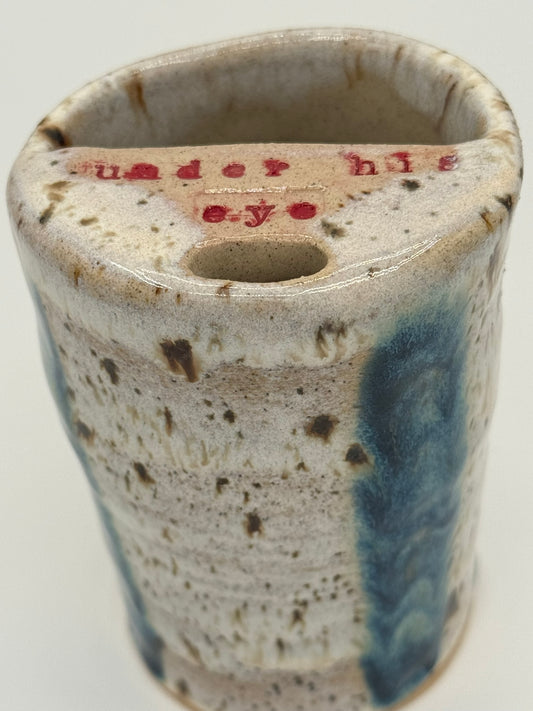 Handmade Ceramic Tumbler – Under His Eye